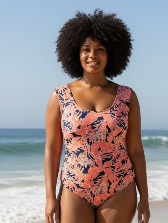 Lands' End Other - Lands' End  Wood Lily Chlorine Resistant Cap Sleeve One-Piece Swimsuit 20W NEW